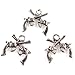 40x Charms Double Guns Antique Silver Alloy Jewelry Making Findings Accessory