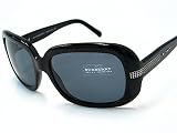 Burberry - New Burberry 4024-B 4024B Shiny Black 3001/87 Sunglasses Grey Lens Size: 54-17-130