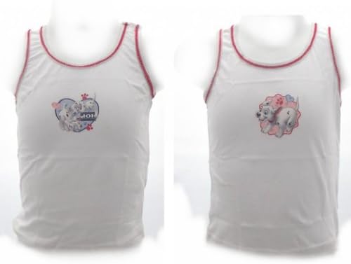 Disney 101 Dalmatians Little Girls 4 Pack Vests Age 2-3 Years