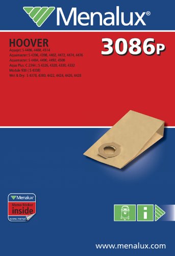 Menalux 3086 P, 5 Staubbeutel, Papier, passend f&uuml;r Hoover Preisvergleich