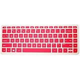 PcProfessional Hot Pink Ultra Thin Silicone Gel Keyboard Cover for HP Stream 13 13.3" Laptop with Application Kit (Please Compare Keyboard Layout and Model)