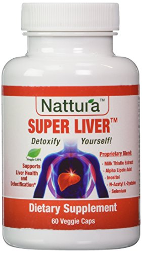 SUPER LIVER - For Liver Health, Detoxification and Regeneration (With Milk Thistle Extract, R-Alpha Lipoic Acid, Inositol, N-Acetyl L-Cysteine, Selenium) 60 Veggie Caps