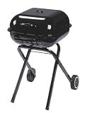 Aussie Walk-A-Bout Portable Charcoal Grill, Black