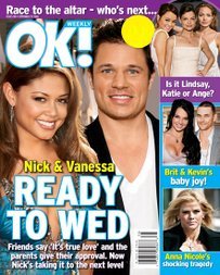 OK Weekly Magazine Nick Lachey & Vanessa Minnillo September 25, 2006 Issue (Ellen Pompeo, Rachel Bilson, Josh Hartnett, Megan Mullally)