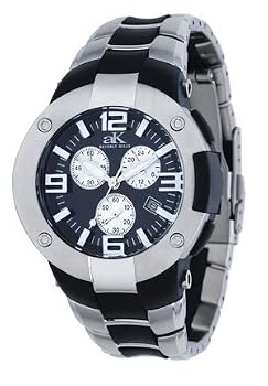Adee Kaye Chronograph Watch with Resin Band and Metal Accents Watch Model AK-1077