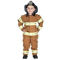 Jr. Fire Fighter Suit Tan Child Costume