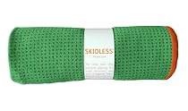 Yogitoes Skidless Premium Mat Size Yoga Towel (Green)
