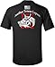 Threeper Wolf Black T-Shirt - Medium