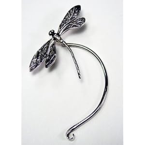 Dragonfly Sterling Silver Ear-Wrap