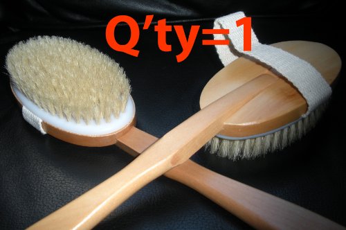 Bath Brush-100% Pure Boar Bristle with Detachable Long Handle Bath Back Brush,Deep Clean Your Skin While Shower and Reach Your