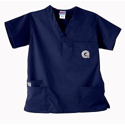 Georgetown Hoyas NCAA GelScrubs 5 Pocket Top (Navy)