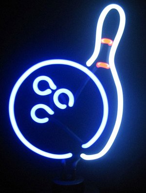 Bowling Sculpture Neon Sign