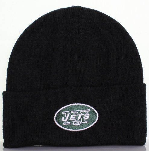 NFL Classic Cuff Beanie Hat Black Cuffed Football Winter Knit Toque Cap