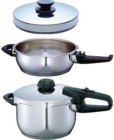 Fissler 圧力鍋 ロイヤルスペシャルセット 【圧力鍋ロイヤル4.5L ロイヤルスキレット2.5L 専用無水フタ】
