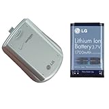 New OEM LG VX3450 Extended Silver Battery door