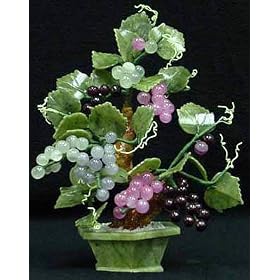 Asian Home & D�cor - Genuine High Grade Jade Grape Trees & Vines