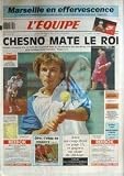 EQUIPE (L') [No 13402] du 08/06/1989 - TENNIS - CHESNOKOV MATE LE ROI - WILANDER - GRAF - FERNANDEZ - LE GIRO.