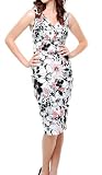 Stop Staring! PRISCILLA Dress in White with Flowers - Available in All Sizes