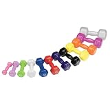 Vinyl Dumbell 1-10lbs pairs (set)/Color