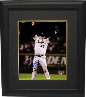Bobby Jenks signed Chicago White Sox 8x10 Photo WS Last Out Custom Framed- MLB Hologram