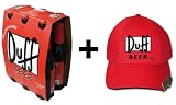 Duff Beer im Sixpack verpackt mit Basecap und Flaschenöffner