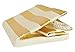 DII Woven Paper Textured Storage Basket, Collapsible & Convenient Storage Solution for Office, Bedroom, Closet, Toys, Laundry - X-Large, Gold Rugby Stripe