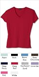 Hanes Womens Classic Fit V-Neck Tee 6.1 oz