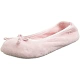 Isotoner womens clásico Microterry chinelos bailarina, Rosa, grande (8 9) 41mw9X5U2LL. SL160 Isotoner Womens Classic Microterry Ballerina Slipper, Pink, Large(8 9)
