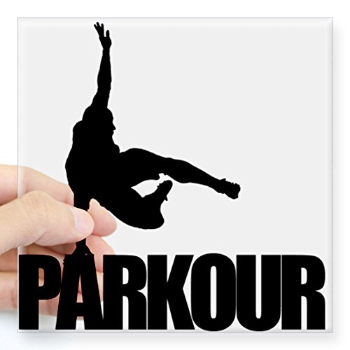 CafePress PARKOUR Square Sticker Square Sticker 3 x 3 - Standard Clear