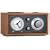 Tivoli Audio Model Three AM/FM Clock Radio, Cherry/Metallic Taupe