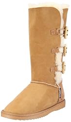 Warmbat KangClassic Tall Straw Closure chestnut KCTA12.04, Damen Stiefel, Beige (chestnut), EU 39