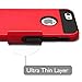iPhone 6 Plus Case, MagicMobile® Cute Protective Hard Shockproof [Drop Protection] Fashion Cover for Apple iPhone 6 Plus (5.5') Impact Resistant Hybrid Thin Armor Case [ Red / Black ] with Clear Screen Protector.