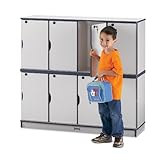 Stacking Lockable Lockers - Triple Stack - Yellow - School & Play Furniture ....
