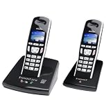 Electronics : Binatone Symphony 2610 Twin DECT Answering Machine - Black / Silver