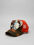 Ed Hardy - Ed Hardy Skull & Dragon Character Series Hat in Brown/Orange