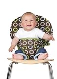 Totseat Travel Fabric High Chair & Seat (Chocolate Circles) (37"H x 19"W x  ....