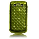 Yellow 3D Diamond Flex-Gel Soft Case / Skin / Cover for BlackBerry Bold 970 ....
