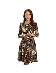 Floral Print Winter Shift Sheath Bodycon Dress/Tunic 