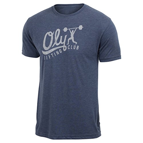 Oly Lifting Club (Handwritten) - Indigo - Men's Triblend T-shirt