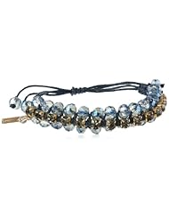 Kenneth Cole New York "Woven" Faceted Bead Friendship Bracelet, 10"