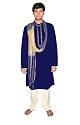 Blau Bollywood Herrenset Größe L