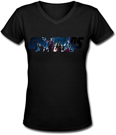AOPO Guardians Galaxy V-Neck Short Sleeve Tees For Women X-Large