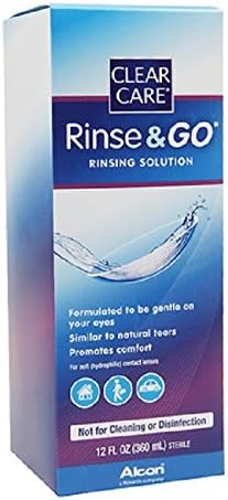 Clear Care Rinse & Go Rinsing Solution 12 oz. (4 Pack)