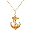 Necklace With 0.50ctw Genuine Citrines Made in 14K Yellow Gold Length 18in