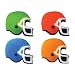 Football Cakes - (45258) 8 Helmet Edible Hard Sugar Decorations for Cakes, Cupcakes & Cookies