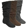 Women's Journee Collection Slouchy Microsuede Boots