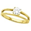 14K Yellow Gold Diamond Solitaire Engagement Ring - 0.50 Ct.