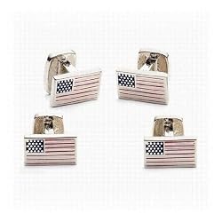 USA Flag Studs Set