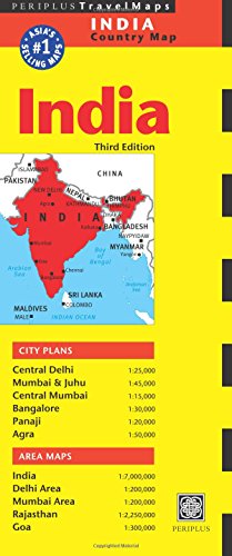 India Travel Map Third Edition (Periplus Travel Maps Country Map)
