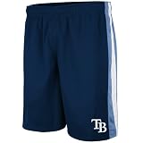 MLB Majestic Tampa Bay Rays Navy Blue Umpire Call Mesh Shorts (XX-Large)